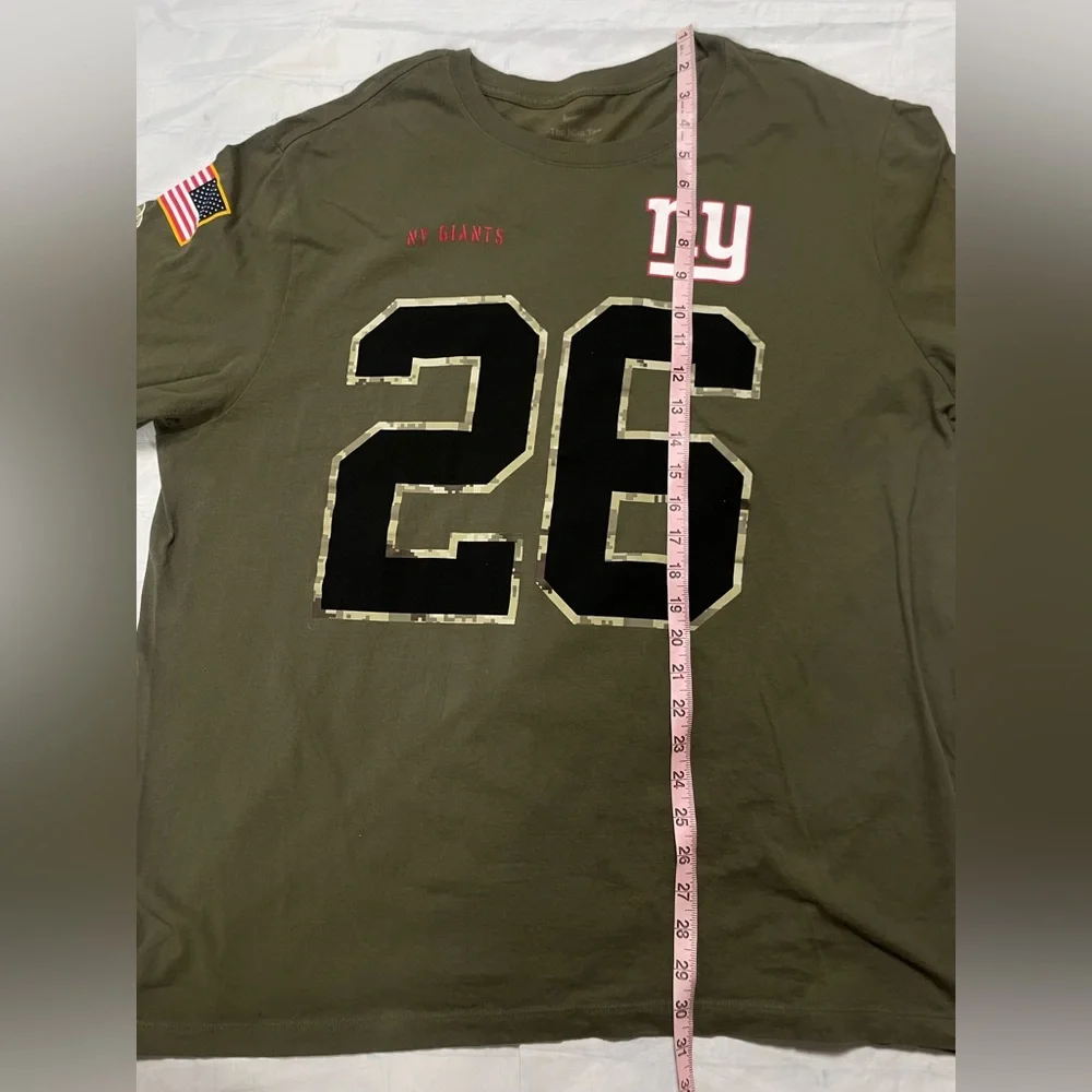 MSAQUON BARKLEY NY New York Giants Salute to Service Military‎ T Shirt Mens XXL